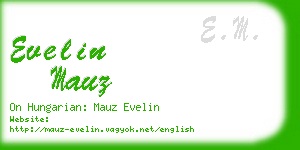evelin mauz business card